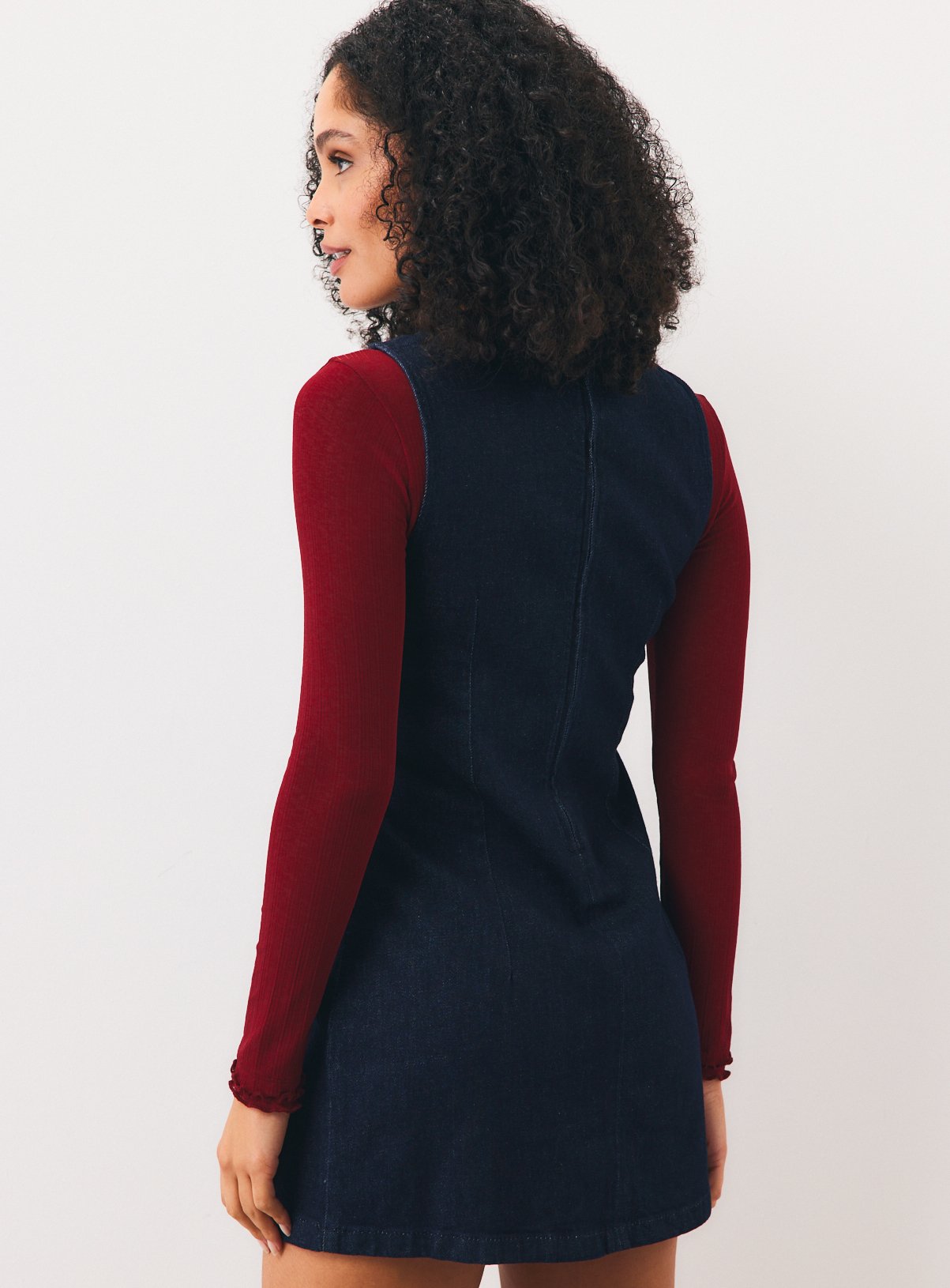 Dark Denim Frogging Fastening Dress 16 - Image 4 thumbnail
